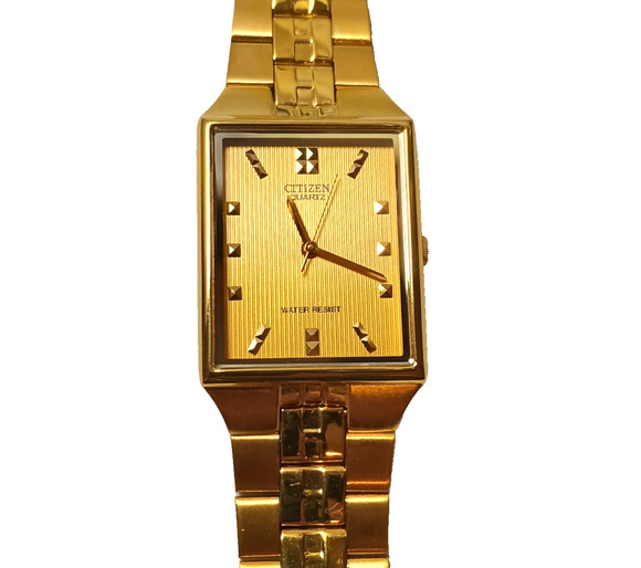 Citizen Gold Tone Tank Style Watch 1032-R wristwatch main image 6